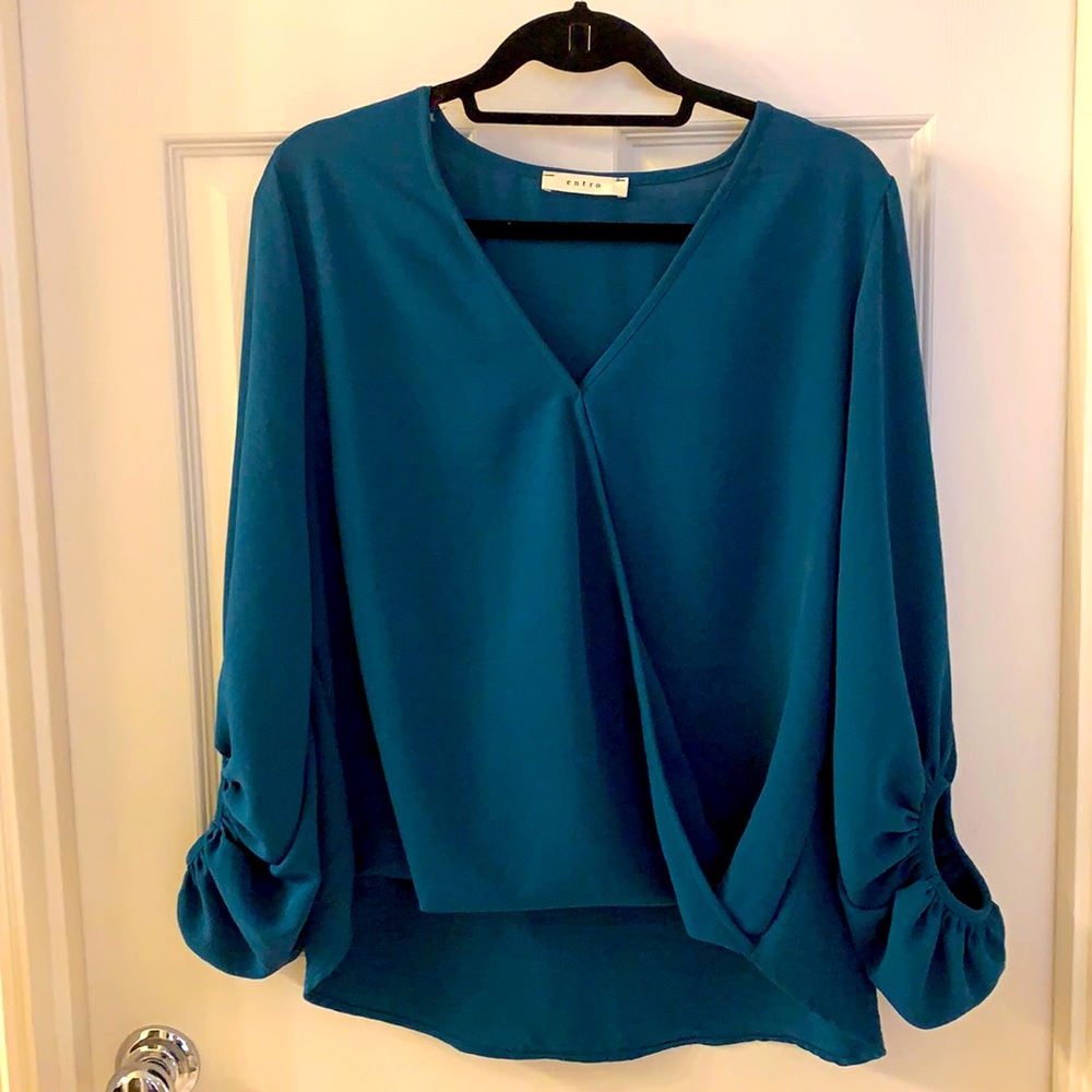 Teal blouse
